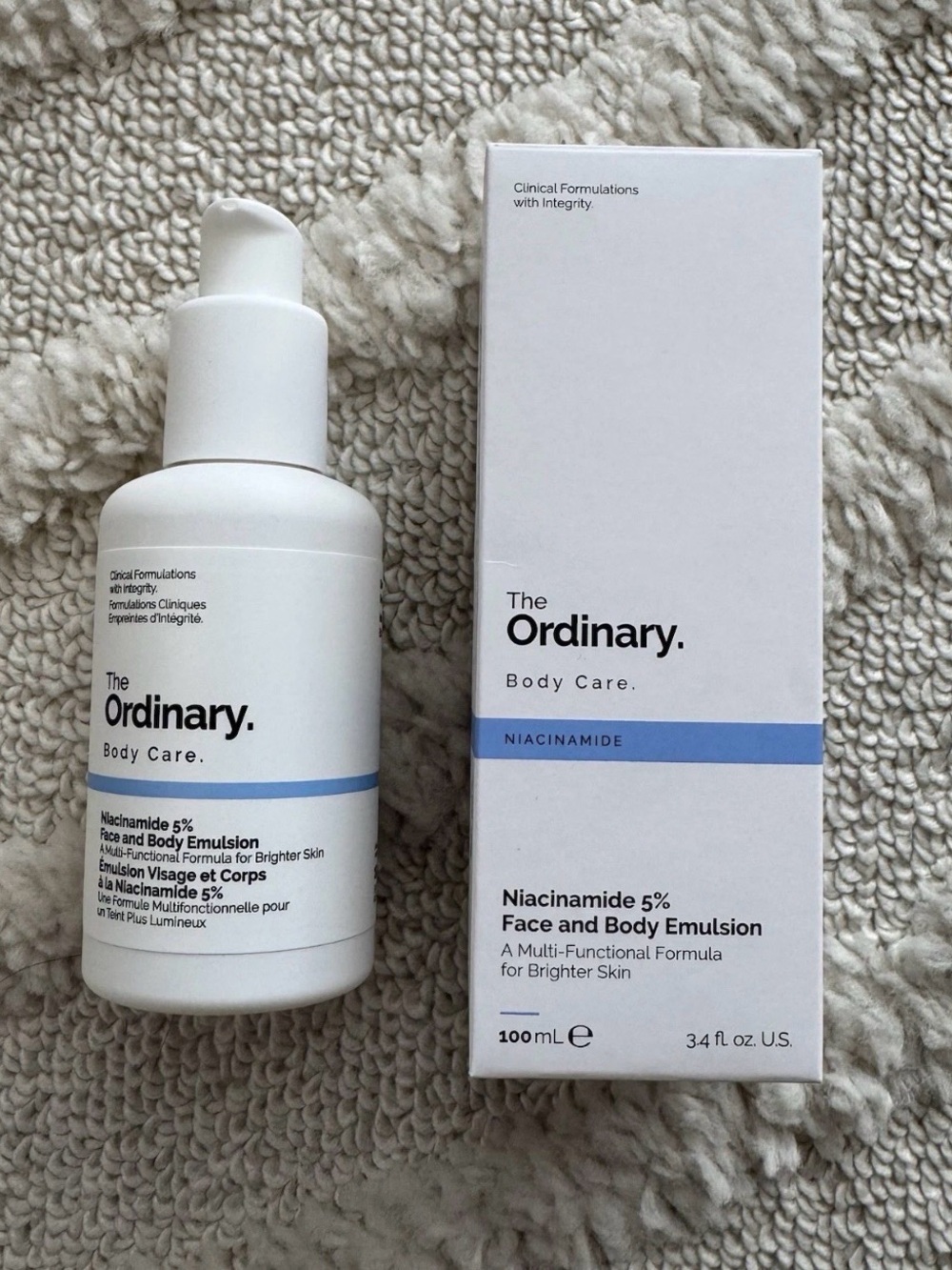 The Ordinary Niacinamide 5% Face and Body Emulsion 3.4 oz New In Box